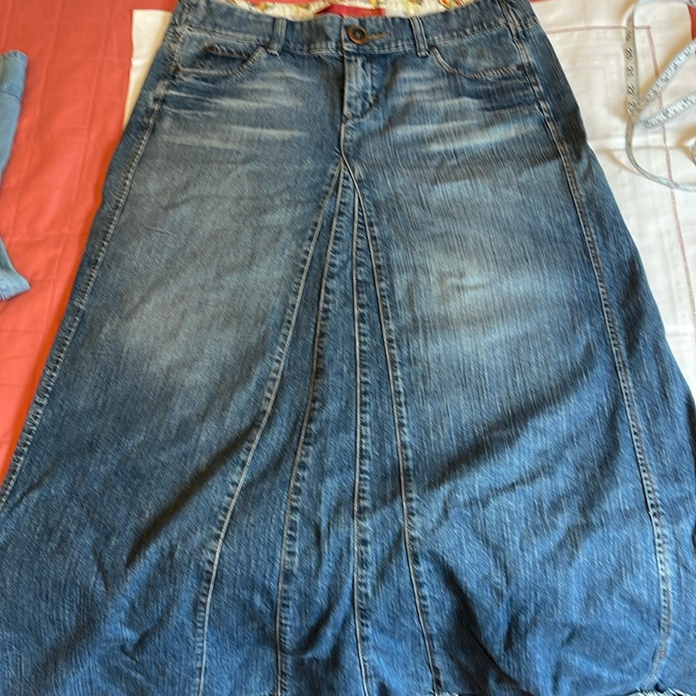 Level 99 rare Denim Maxi Skirt